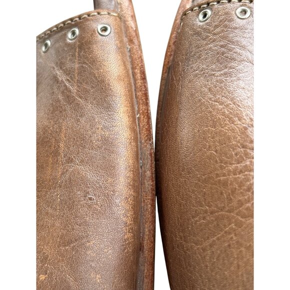 Bed Stu Womens Misha Distressed Leather Sandals Brown Boho Size 9.5 Rustic Buckl - Picture 9 of 13